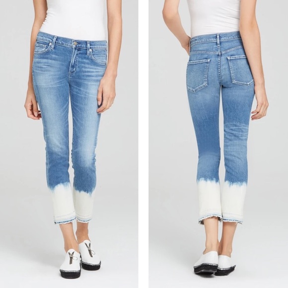 CITIZENS OF HUMANITY Agnes Mid Rise Crop Bleach - Picture 3 of 8